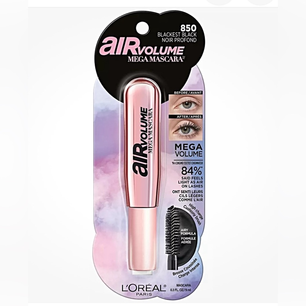 🆕 L'Oreal Air Volume Mega Mascara - Blackest Black